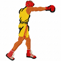 Boxing Embroidery Design 6